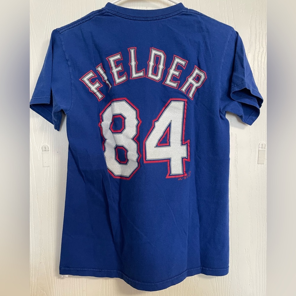 Fielder 84 Adult Texas Rangers Short Sleeve Shirt